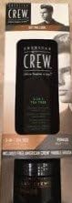 American Crew Set, Get the look , 3 in 1 tea tree shampoo 8.4 oz , fiber 3 oz , Free inside the box American Crew Paddle Brush