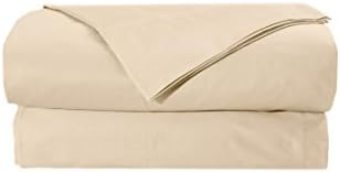 EL&amp;ES Bedding Collections Bedsheets 500 Thread Count, 100% Cotton Queen Sheets Set, Imperial Collection, 4-Piece Bedding Set, 15-inch Elastic Deep Pocket Fitted Sheet, Taupe