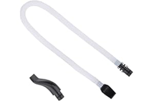 WALFRONT 57cm/22.4in Melodica Mouthpiece Tube, Flexible Air Hose Replacement for Pianica, ABS Plastic Accessory with Soft Mouthpiece Compatible with Most Melodica Instruments