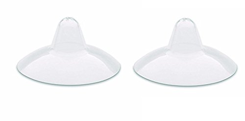 Ameda Contact Nipple Shield, 24mm Opening, Ultra-Thin Flexible Silicone, Encourages Baby's Attachment to Breast, Great for Problems with Latching, Cushions Sore or Sensitive Nipples (Pack of 2) - Thumbnail 2