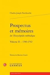 Prospectus et mémoires de l'Encyclopédie méthodique