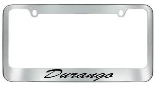 Durango Script License Plate Frame