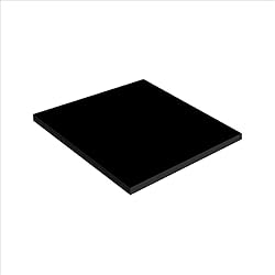 Expanded PVC Sheet 10" x 10" Black Printable Rigid