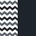 Bumkins Printed Waterproof Bandana Bib 2 Pack, Gray Chevron (0-9 Months)