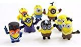 8pcs/lot Minions New Model Cosplay Vampire &amp; Primitive &amp; Pirate 4cm Action Figure Toys