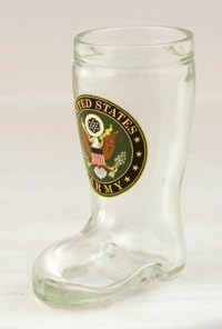 Army Mini Boot Shot Glass Set of 2