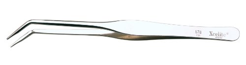 Xcelite XHT678 Curved/Medium General Duty Tweezer, 6-7/8" Overall Length