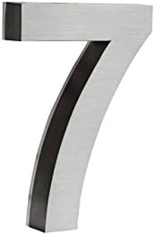 Backlit LED House Numbers (8 Inch Blue) Big, Modern Address Signs for Homes | Soft, Exterior Glow | Brushed Stainless-Steel Finish | Weather Resistant, Durable, Wired | by JELSCO (7)