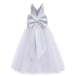 Nileafes Flower Girls Maxi Dress Bridesmaid Wedding