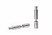Eunion Pepper Portable One Hand Operated Thumb Push Stainless Steel Salt Mill Grinder,Silver