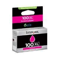 Lexmark Cartridge No. 100XL - Print cartridge - High Yield - 1 x magenta - 600 pages - blister - LRP