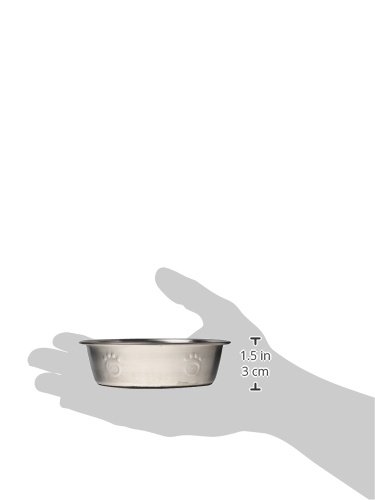Pet Rageous Cayman Classic Non-Skid Stainless Steel 1 Cup Capacity Bowl