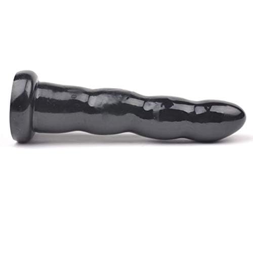 BeHorny Anal Beads Twisted Anal Dildo Beads, Suction Cup,Strap-on Compatible Sex Toy, Black