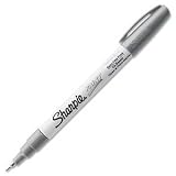 Sharpie Oil-Based Paint Marker, Extra Fine Point, Silver Ink, Pack of 3