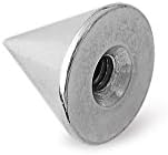 316L Surgical Steel Replacement Cone Spike 14g 6mm External Bar 10 pcs