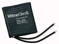 UltraCheck Replacement Reusable Blood Pressure Cuff, Large Adult (32cm-42cm) Single Tube, Manual Bulb (Black) 1 cuff