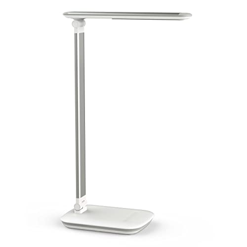Maul MAULjazzy Led-tafellamp | bureaulamp dimbaar | werkpleklamp incl. USB type A aansluiting | bureaulamp met 4000 K | lamp voor bureau, tafel, kantoor | wit