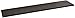 Rubbermaid Laminated Wood Closet Shelf, 10- Inch by 3-Feet, Black, Decorative Wood Closet Shelving Organization for Laundry/Closet/Home/Mudroom/Pantry