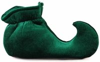 Adult Green Jester Costume Shoes (Size:Small)