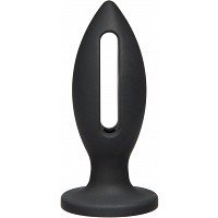 Kink Wet Works 4" Silicone Lube Luge Plug - Black