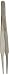 Hakko CHP 2A-SA Stainless Steel Non-Magnetic Precision Tweezers with Rounded Tips, Thin Tapered Tines, 4-3/4" Length