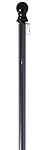 56" Black Metal Flag Pole for House Flags Briarwood Lane