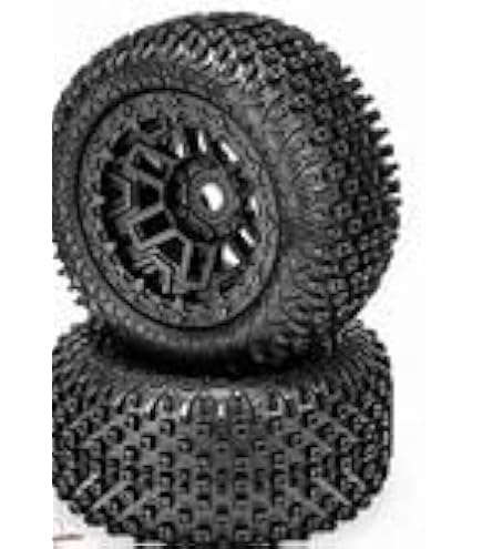 J Concepts StarTec Street Eliminator RC Wheels - 12mm Hex Drag Racing Set For Traxxas Slash