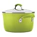 Rachael Ray Brights Nonstick Cookware Pots and Pans Set, 14 Piece, Green Gradient