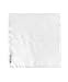 100% White Linen Handmade Pocket Square Handkerchief in Perfect Suit Size (3-PACK)