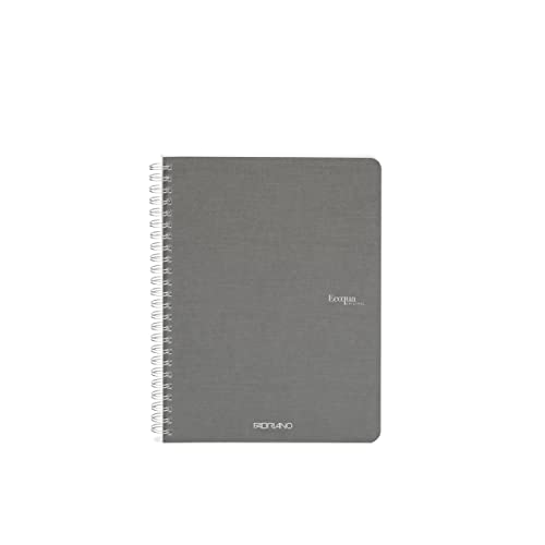 FabrianoEcoQua Spiral-Bound Notebooks, Grey