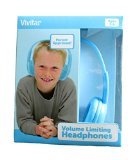 Vivitar V12009-BLU Kids Safe Volume Controlled Headphones, Blue