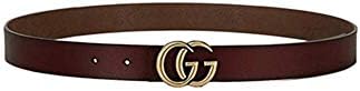 Women's black fashion, GG neutral business casual belt.