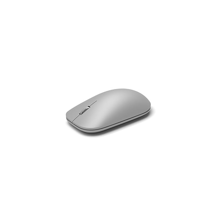 Microsoft Modern Mouse, Silver. Comfortable Right/Left Hand Use Design with Metal Scroll Wheel, Wireless, Bluetooth for…