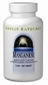 SOURCE NATURALS, Manganese Chelate 15 mg - 100 tabs