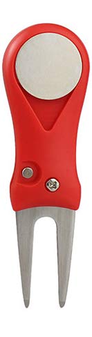 Croft Enterprises Switchblade Divot Tool with Ball Marker (Red) - Thumbnail 2