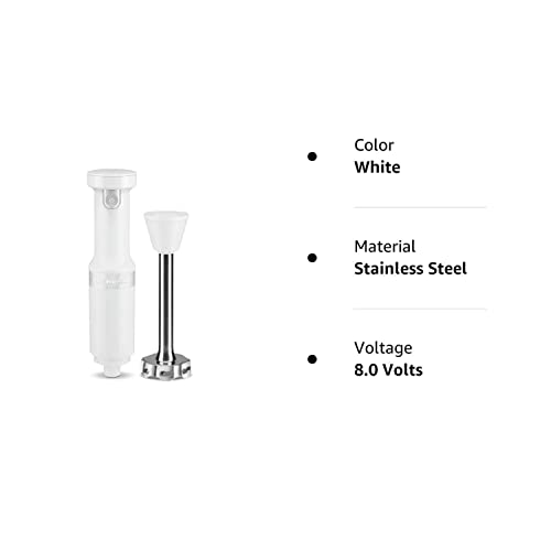 KitchenAid Cordless Variable Speed Hand Blender KHBBV53, White