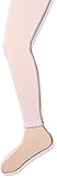 Jefferies Socks Girls' Little Cotton Footless Tights with Scalloped Edge, Pink, 6-8 Years
