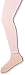Jefferies Socks Little Girls' Cotton Footless Tights with Scalloped Edge, Pink, 6-8 Years