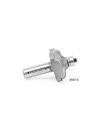 Amana Tool 54114 - Filtro de ógeo con punta de carburo 1 4 R x 1-5 8 D x 3 4 CH x 1 2 pulgadas SHK con punta de rodamiento de bola inferior