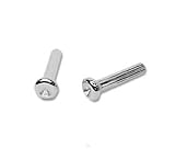1968-1977 Inner Door Lock Knobs, Ribbed Chrome OE