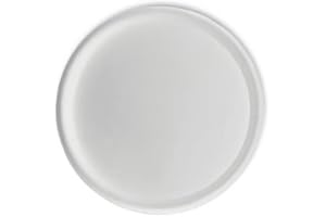 Crescent Garden Universal Round Planter Saucer, Heavy Duty Drainage Dish for Plant Pots, Large Plant Dishes Saucer, Indoor & Outdoor Plant Tray - White (23 inch Inner, 25.50 inch Outer Diameter)