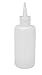 Vestil BTL-RC-6 Low Density Polyethylene (LDPE) Round Squeeze Dispensing Bottle with Removable Red Cap, 6 oz Capacity, Clear