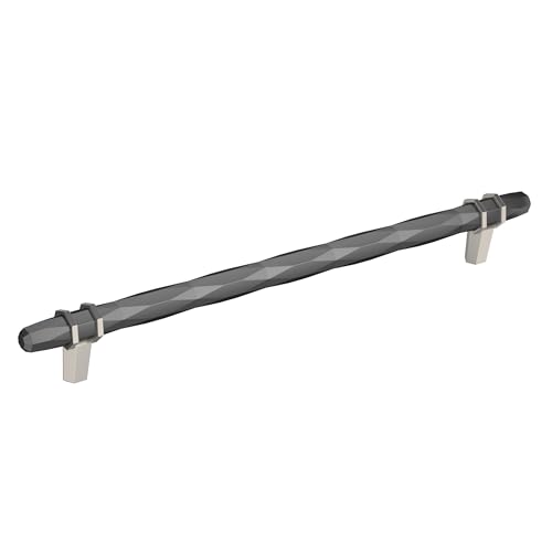 Amerock | Cabinet Pull | Black Chrome/Satin Nickel