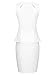 Miusol® Women's Cut Out Splice Peplum Sleeveless Business Pencil Dress