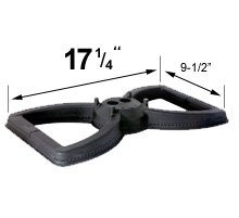 Cast Iron Dual Small Bowtie Burner - Broilmaster