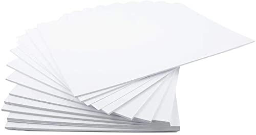 A6 Premium Thick Smooth White 300gsm Craft Printing Index Record Card - Postcard Size 50 Sheets