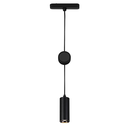 BRILONER - Schienensystem Luxtrail LED Pendelleuchte, Warmweiß, höhenverstellbar, Zubehör, Tracklight, LED Pendel, Lampen, Deckenlampe, Deckenleuchte, 130x1200x42 mm (LxHxD), Schwarz