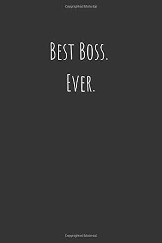Download Best Boss. Ever.: Project Planning Lined Notebook, Standard Office Diary, 1 Subject Black Basic Notebook 100 pages (6 x 9) PDF
