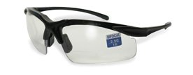 Global Vision Apex Bifocal Safety Glasses (Black Frame/Clear Lens)