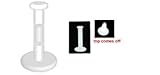 Piercing Retainer 18g-16g-14g-Clear 2mm Flat Top Push-in BioPlastic Labret Retainer for Lips-Ears-Nose